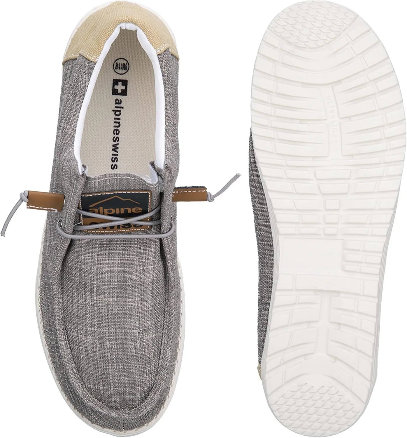 Alpine Swiss Flynn Mens Boat Shoes Casual Slip On Moccasin Loafers Sailing Deck Shoe So Light It Floats On Water