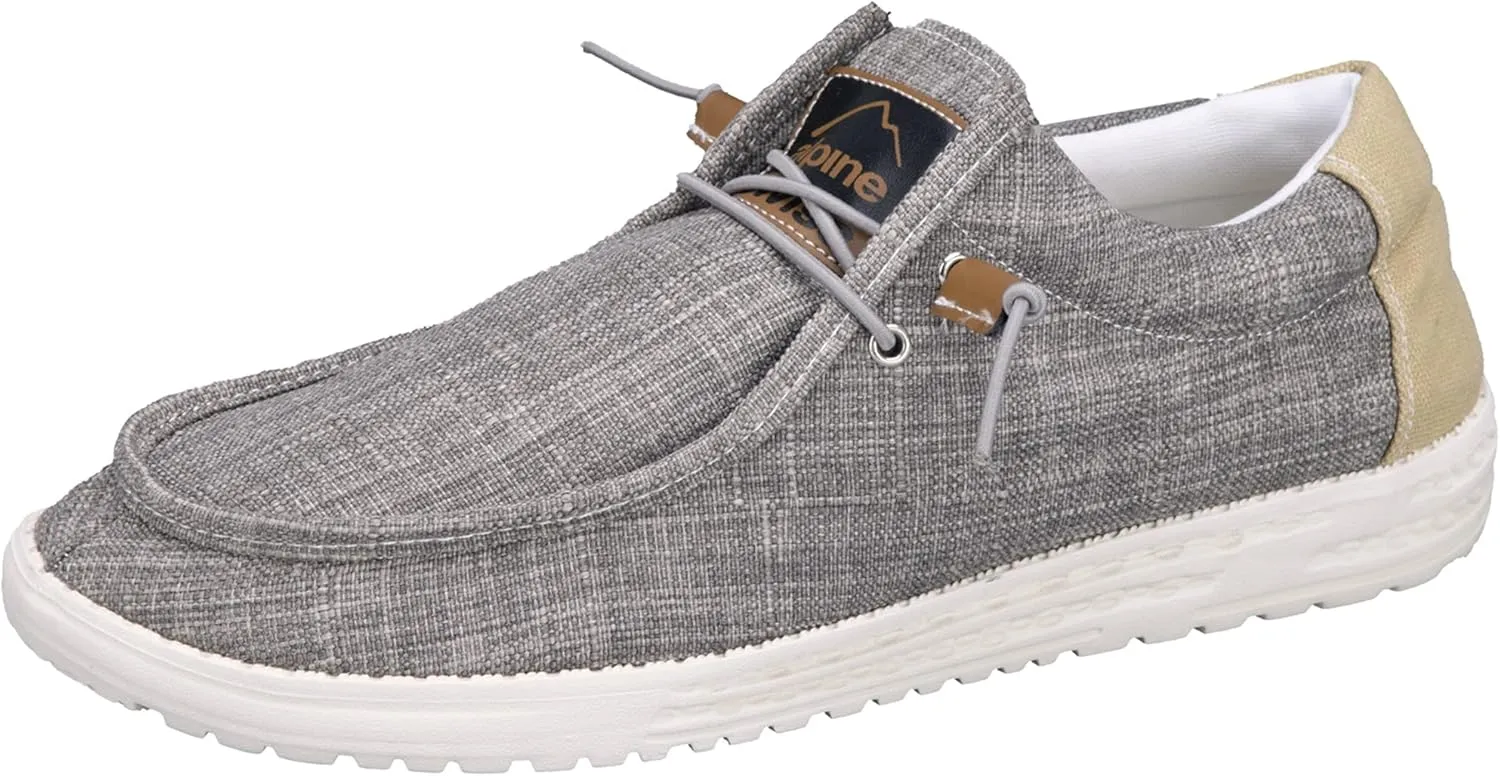 Alpine Swiss Flynn Mens Boat Shoes Casual Slip On Moccasin Loafers Sailing Deck Shoe So Light It Floats On Water