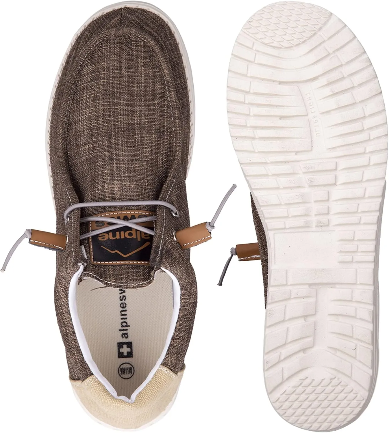 Alpine Swiss Flynn Mens Boat Shoes Casual Slip On Moccasin Loafers Sailing Deck Shoe So Light It Floats On Water
