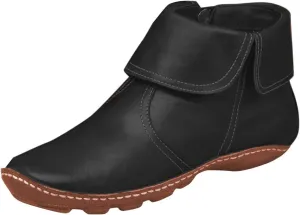 Ankle Boots for Women No Heel New Arch Support Boots Side Zipper Vintage Leather Damping Shoes Flat Heel Booties