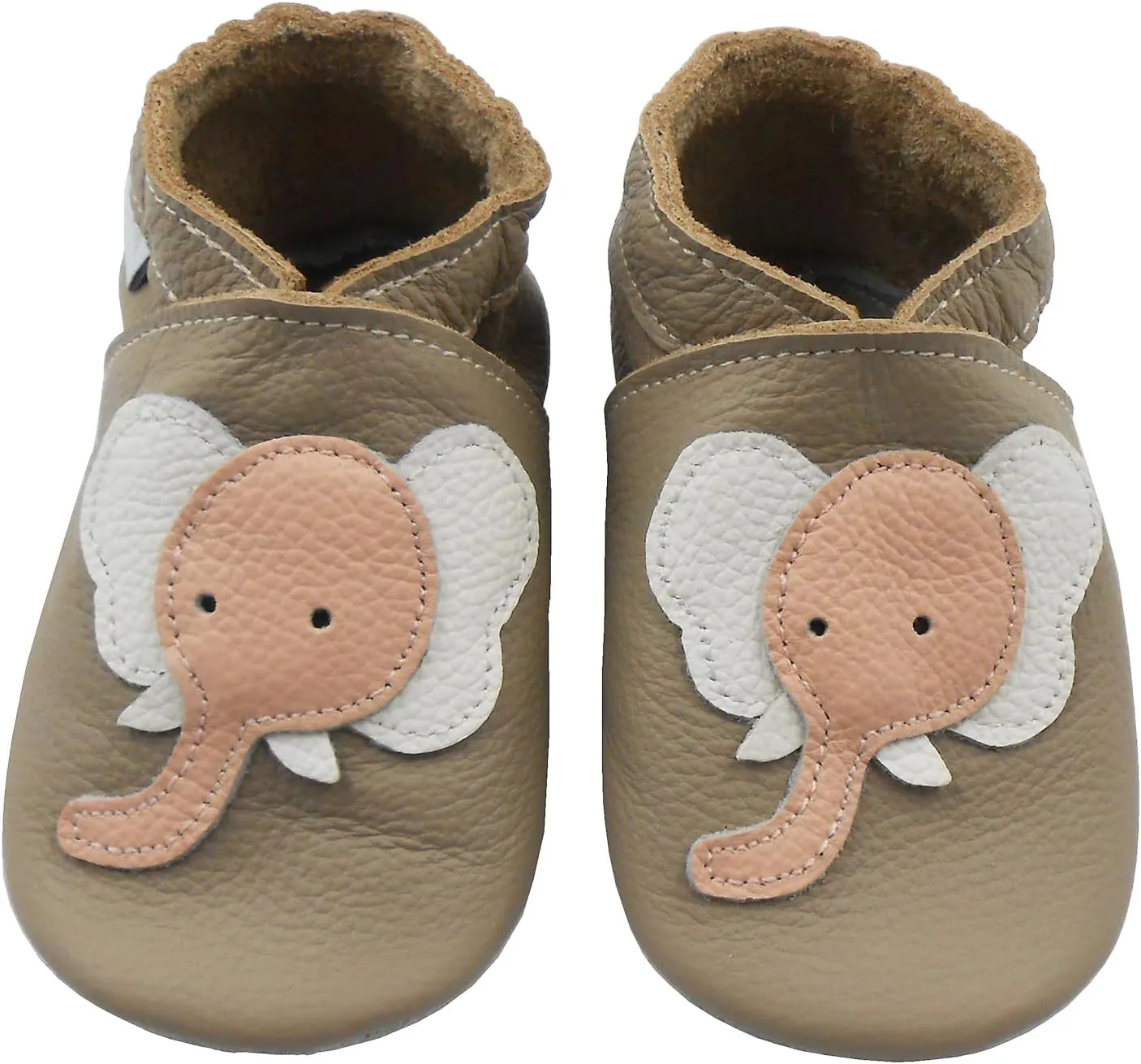 Baby Shoes Leather Moccasins Baby Girls Boys Slippers-Soft Sole Non-Skid Lightweight Infant Toddler First Walking Shoes