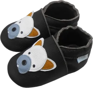 Baby Shoes Leather Moccasins Baby Girls Boys Slippers-Soft Sole Non-Skid Lightweight Infant Toddler First Walking Shoes