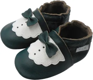 Baby Shoes Leather Moccasins Baby Girls Boys Slippers-Soft Sole Non-Skid Lightweight Infant Toddler First Walking Shoes