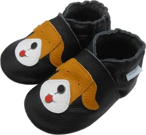 Baby Shoes Leather Moccasins Baby Girls Boys Slippers-Soft Sole Non-Skid Lightweight Infant Toddler First Walking Shoes