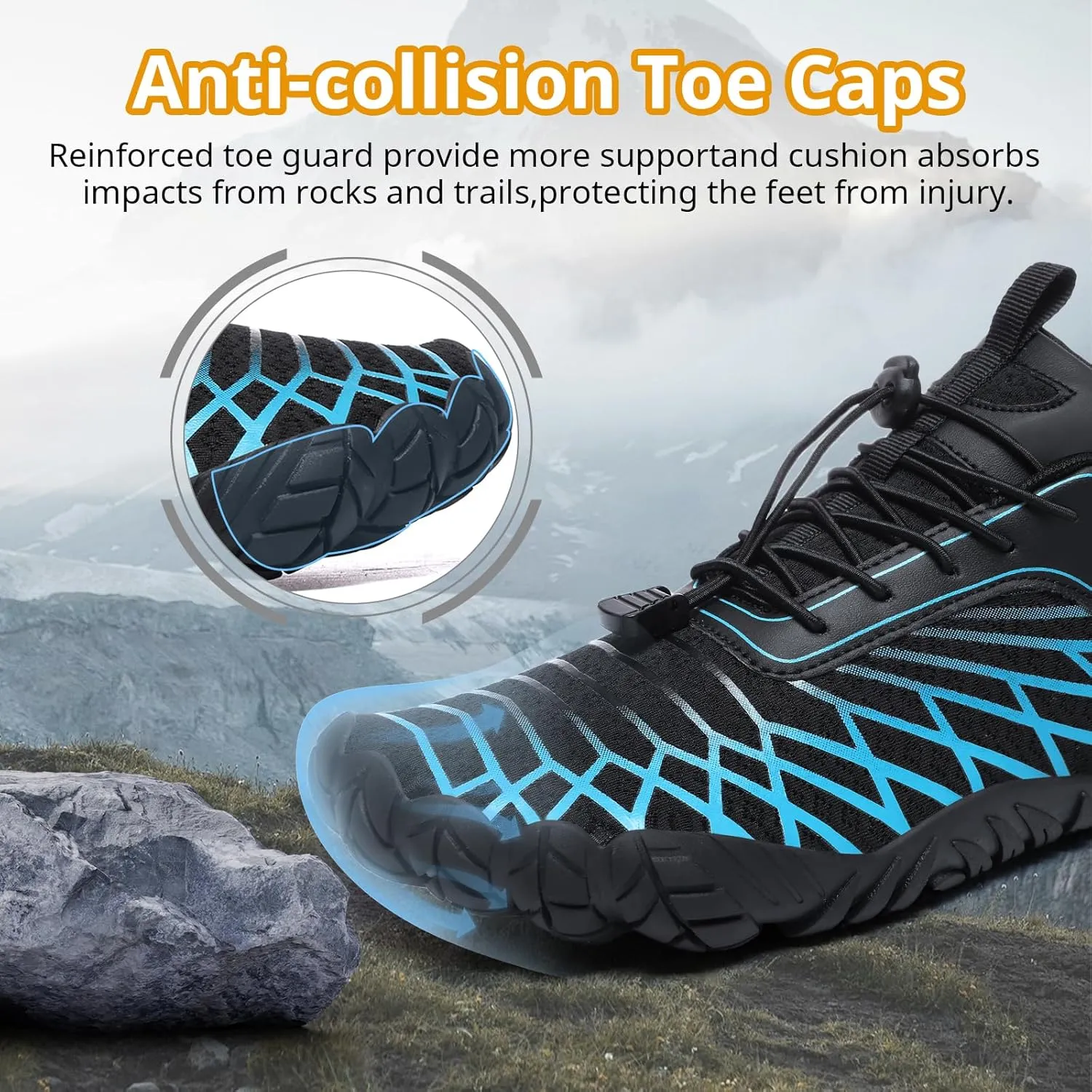 Barefoot Shoes Women Men Wide Toe Box Minimalist Cross Training Shoes Hike Footwear Trail Running Hiking Comfortable Walking