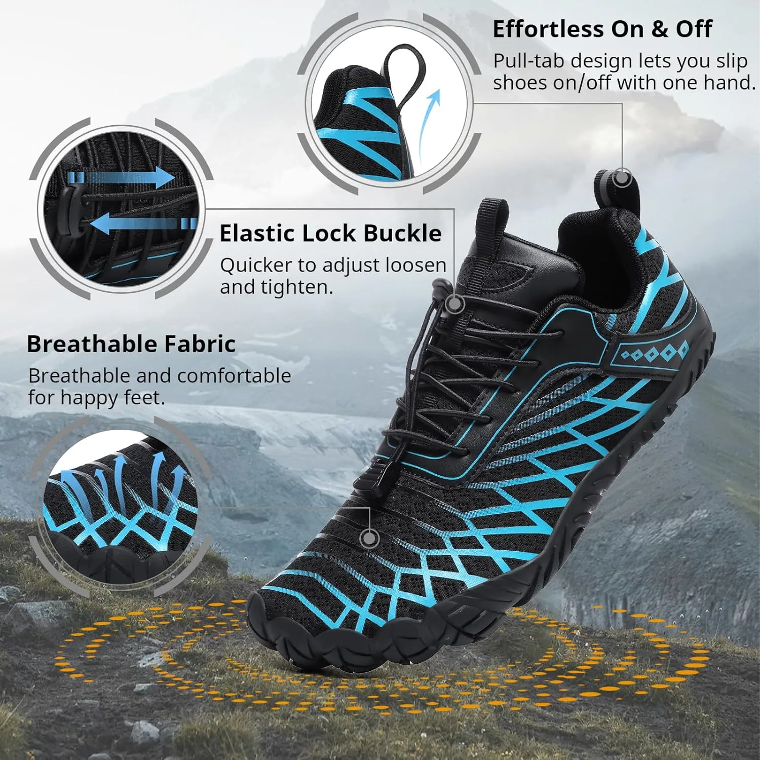 Barefoot Shoes Women Men Wide Toe Box Minimalist Cross Training Shoes Hike Footwear Trail Running Hiking Comfortable Walking