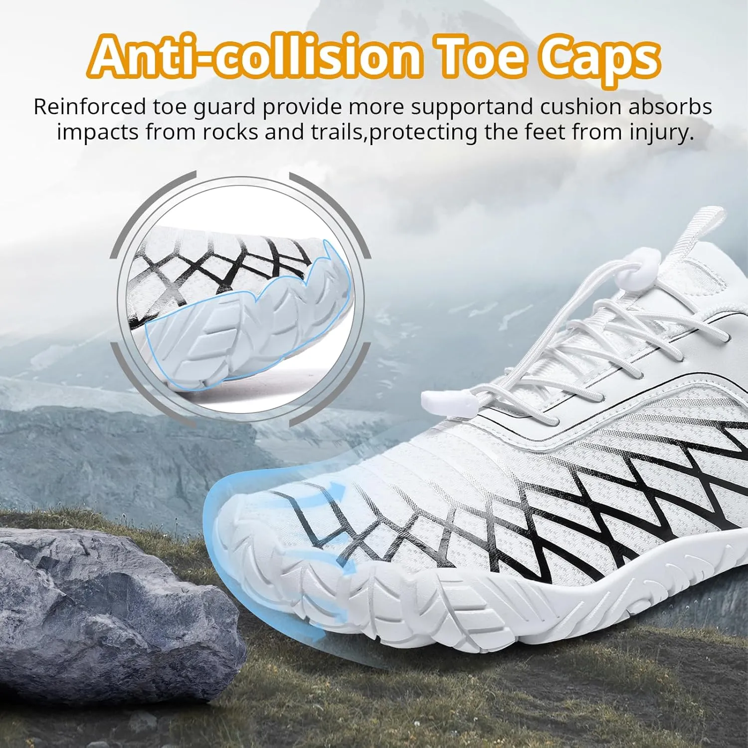 Barefoot Shoes Women Men Wide Toe Box Minimalist Cross Training Shoes Hike Footwear Trail Running Hiking Comfortable Walking