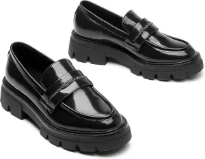 BGSTGUDS Loafers for Women Platform Chunky Loafers Womens Work Shoes