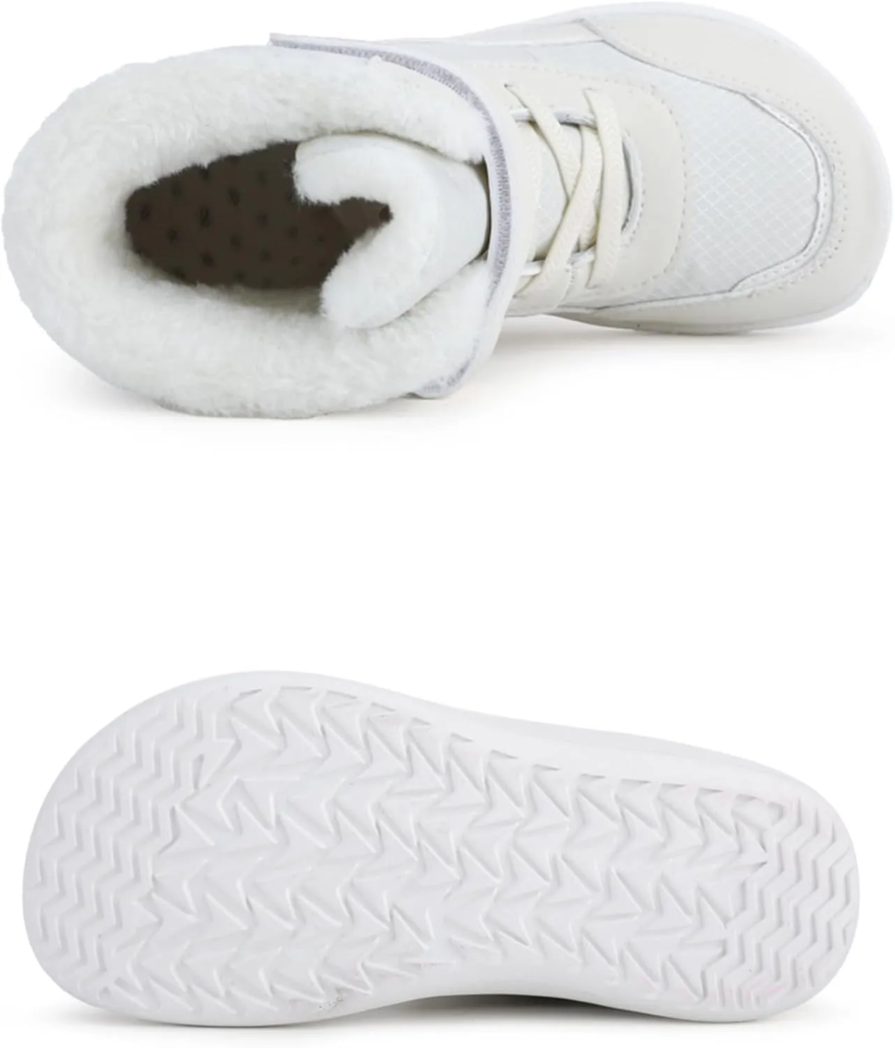 Boys Girls Barefoot Winter Boots With Wide Toe Box Slip Drop Sole Ankle Winter Snow Boots Boots for Toddler Boys Size 5