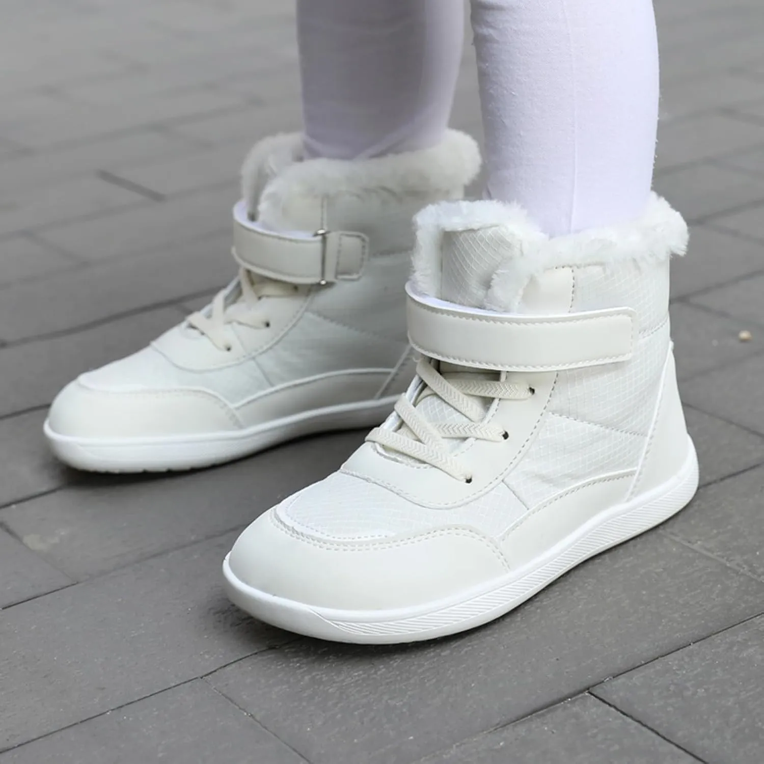 Boys Girls Barefoot Winter Boots With Wide Toe Box Slip Drop Sole Ankle Winter Snow Boots Boots for Toddler Boys Size 5