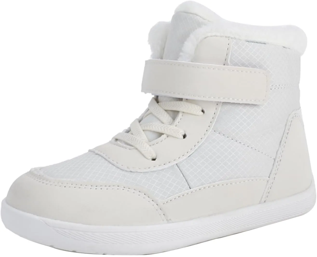 Boys Girls Barefoot Winter Boots With Wide Toe Box Slip Drop Sole Ankle Winter Snow Boots Boots for Toddler Boys Size 5