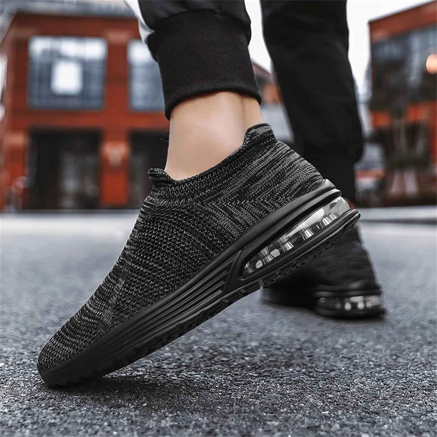 Breathable Walking Shoes for Men Lightweight Breathable Slip on Running Shoe Men's Classic Casual Walking Shoes