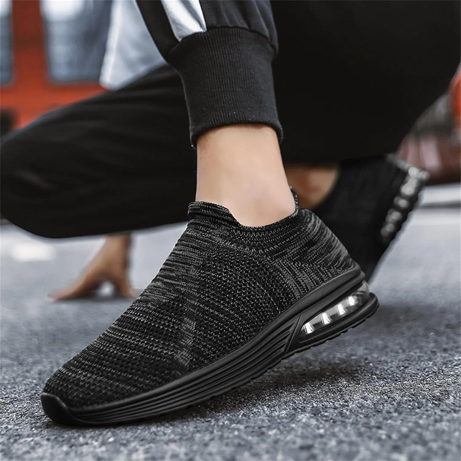 Breathable Walking Shoes for Men Lightweight Breathable Slip on Running Shoe Men's Classic Casual Walking Shoes