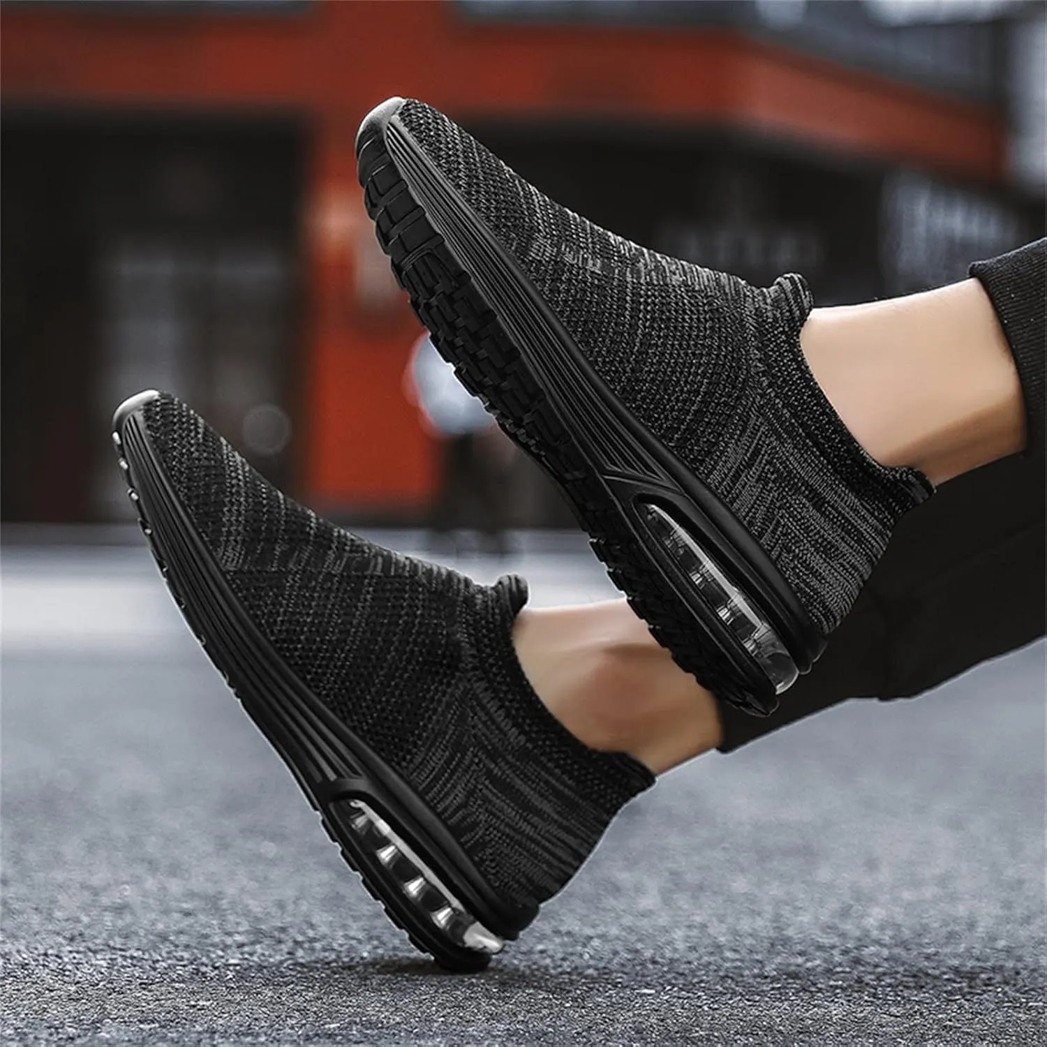 Breathable Walking Shoes for Men Lightweight Breathable Slip on Running Shoe Men's Classic Casual Walking Shoes