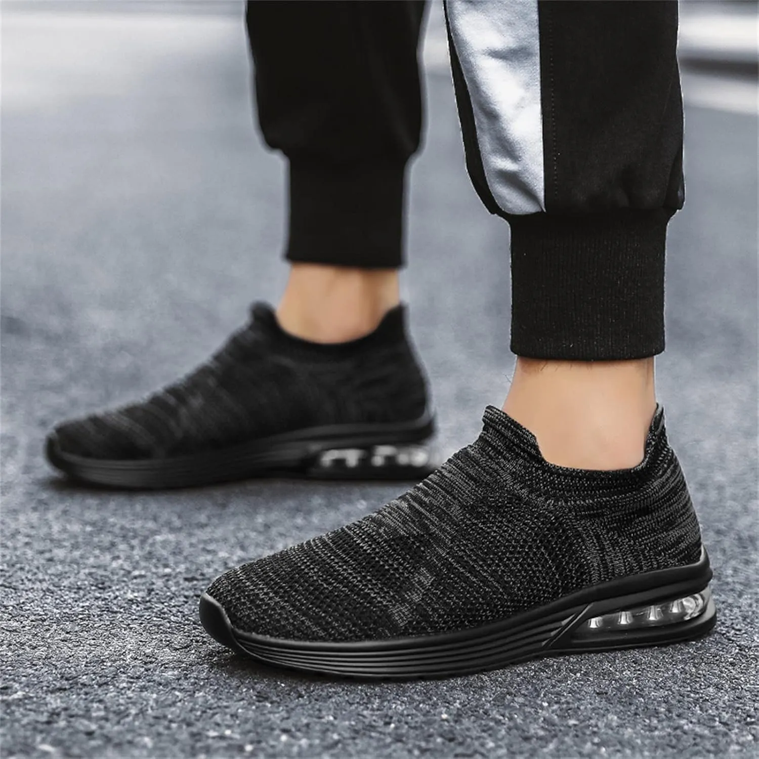 Breathable Walking Shoes for Men Lightweight Breathable Slip on Running Shoe Men's Classic Casual Walking Shoes
