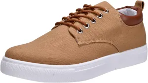 Casual Walking Shoes Men Low Top Canvas Walking Shoes Lace Up Fashion Casual