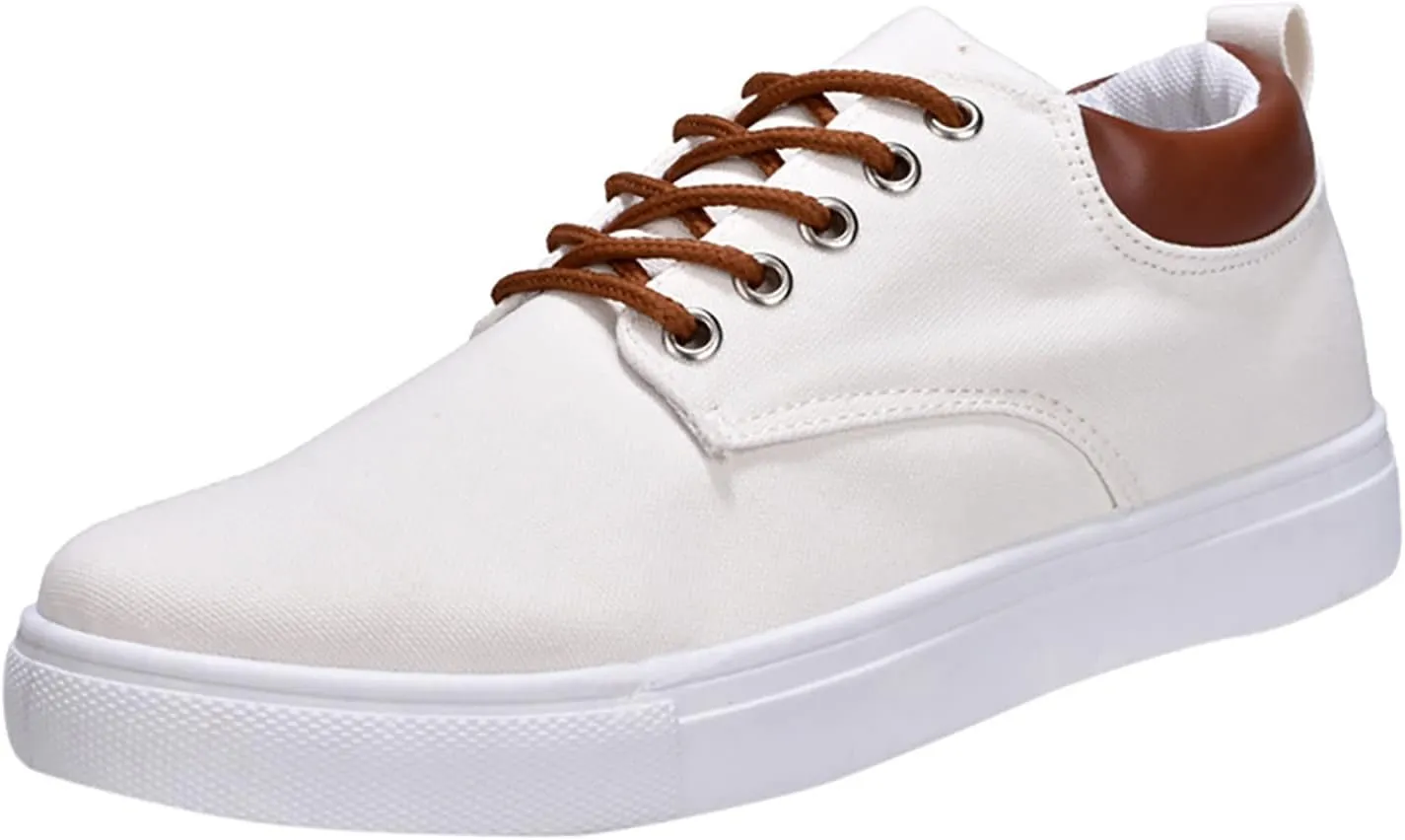 Casual Walking Shoes Men Low Top Canvas Walking Shoes Lace Up Fashion Casual