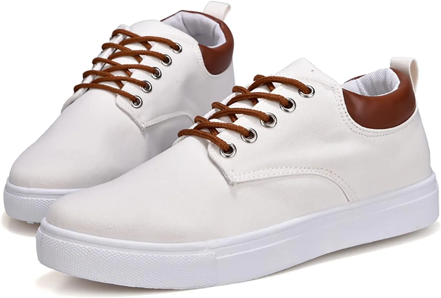 Casual Walking Shoes Men Low Top Canvas Walking Shoes Lace Up Fashion Casual