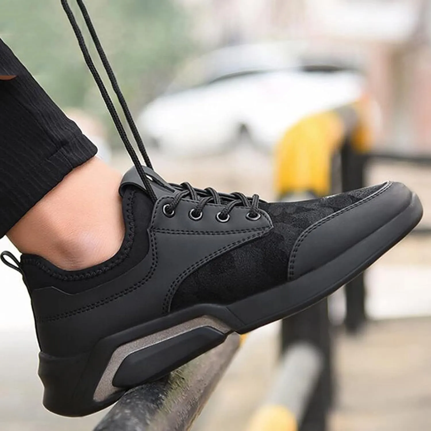 Casual Walking Shoes Men Low Top PU Casual Walking Shoes Youth Sports Running Breathable Travel