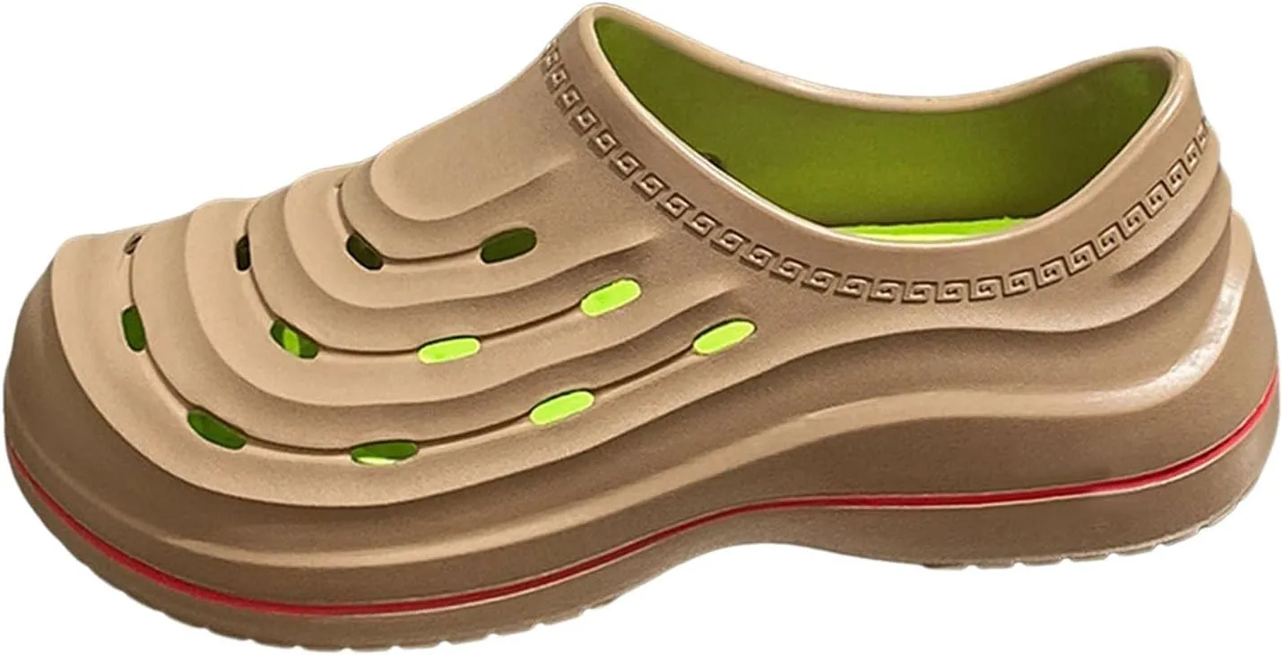Chef Shoes Non Slip Clogs Work Shoes Breathable Soft Sole Not Tiring Wear Beach Driving Mens Bathroom Slippers