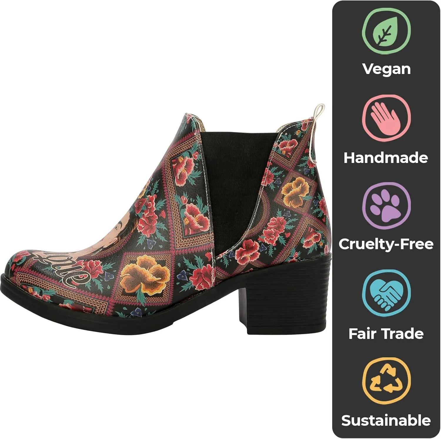 Chelsea Boots for Women - Vegan Leather and Handmade Heeled Ankle boots for Women
