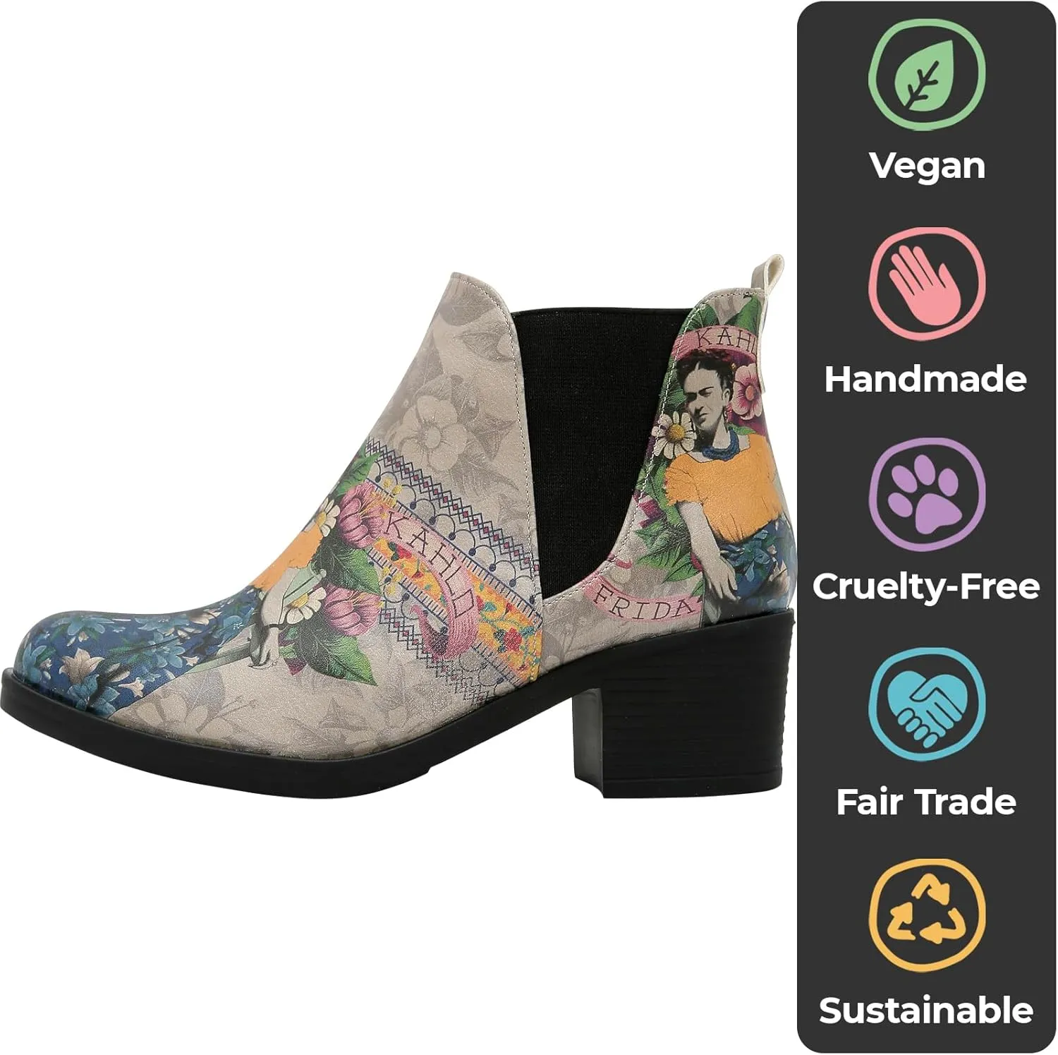 Chelsea Boots for Women - Vegan Leather and Handmade Heeled Ankle boots for Women