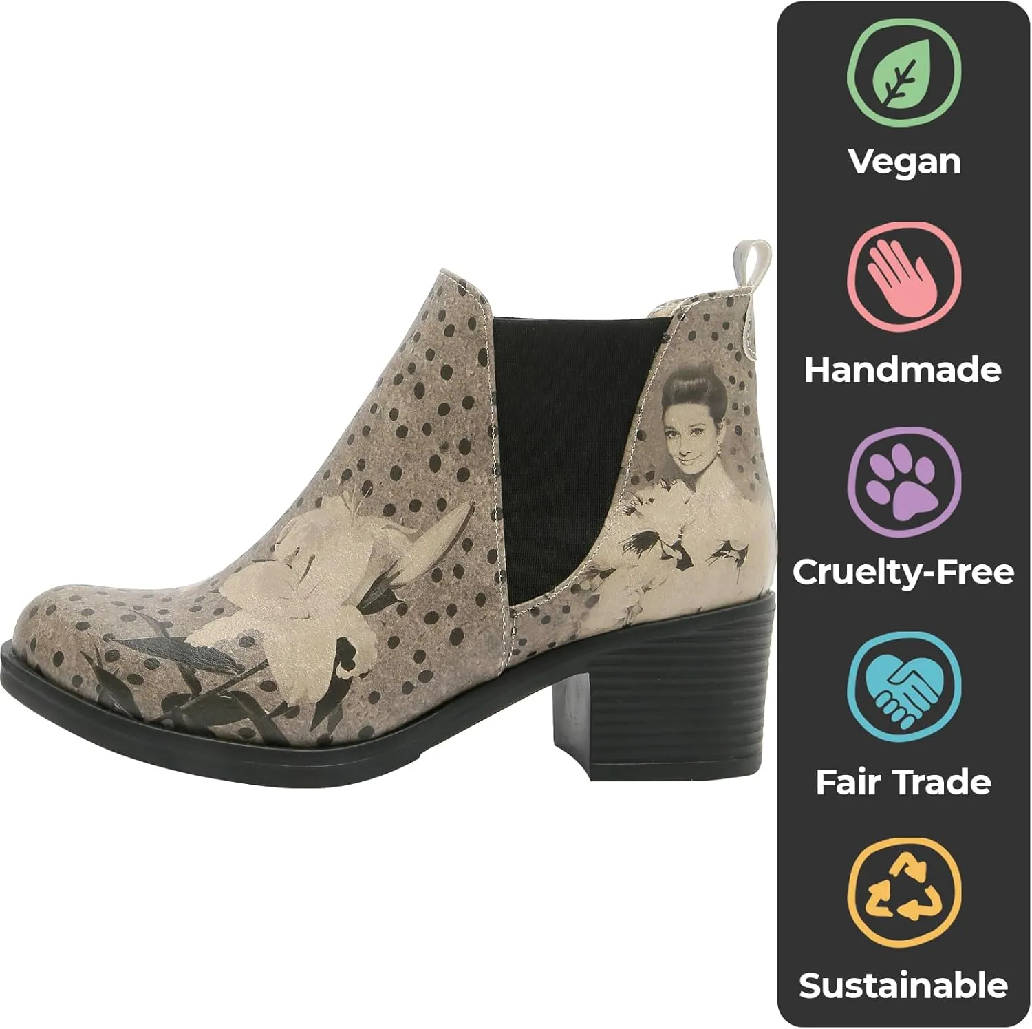 Chelsea Boots for Women - Vegan Leather and Handmade Heeled Ankle boots for Women
