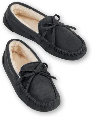 Collections Etc Women's Faux Suede Moccasins