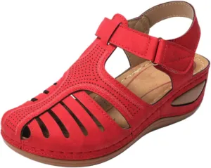 Comfort Sandals for Women 2025 Closed Toe Ankle Strap Low Heel Platform Wedge Sandals Casual Fashion Summer Shoes