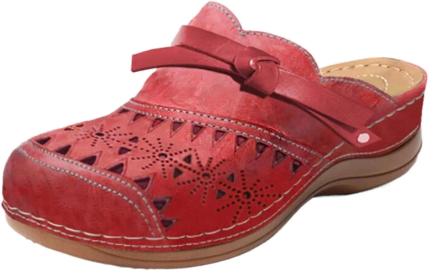 Comfort Sandals for Women 2025 Closed Toe Orthopedic Arch Support Platform Sandals Slip On Orthotic Slippers