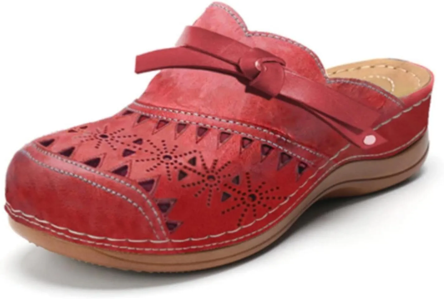 Comfort Sandals for Women 2025 Closed Toe Orthopedic Arch Support Platform Sandals Slip On Orthotic Slippers