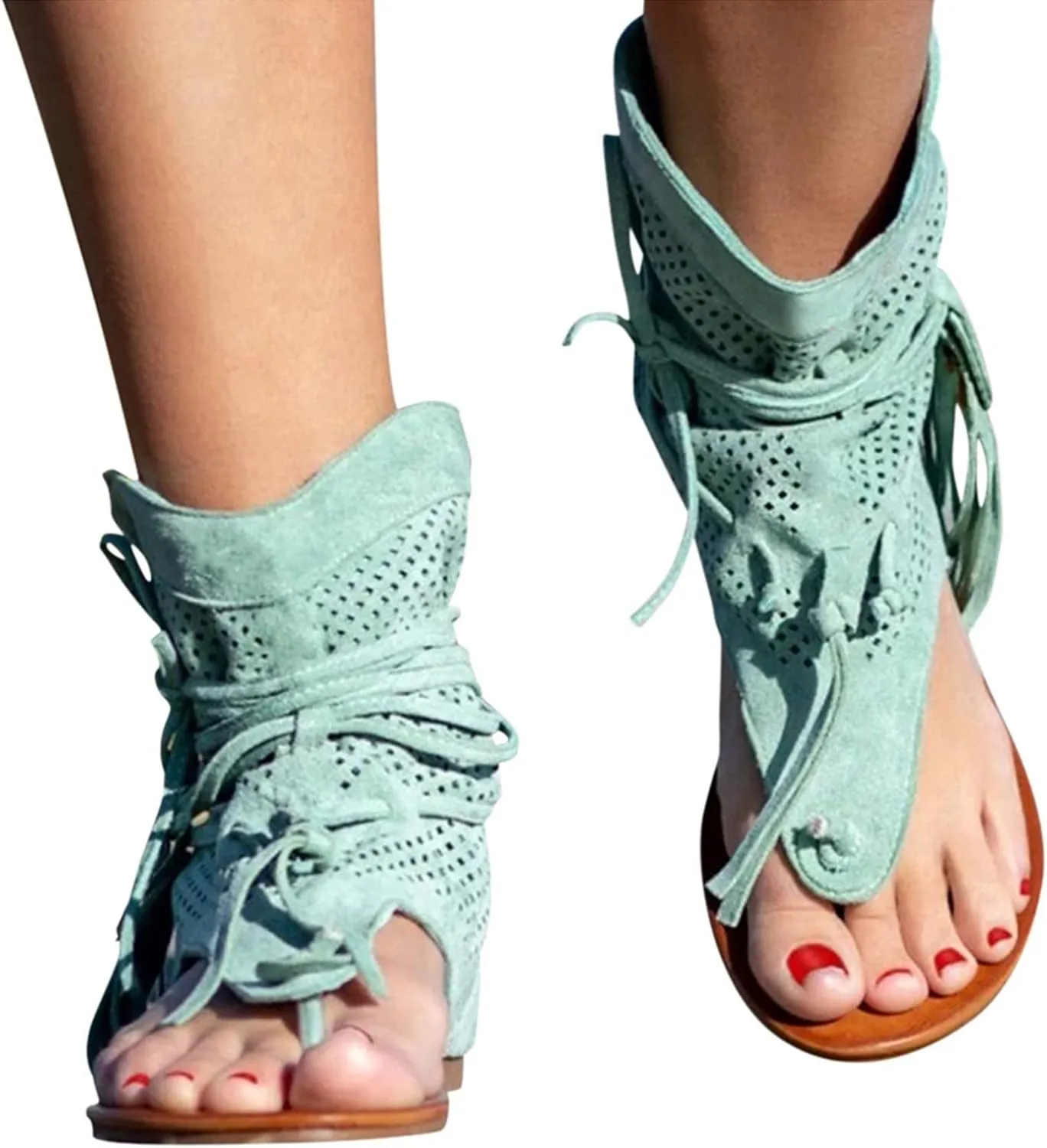 Comfortable Slip on Slide Sandals for Women Comfort Elastic Strap Flat Sandal Comfortable Walking Flat Sandals