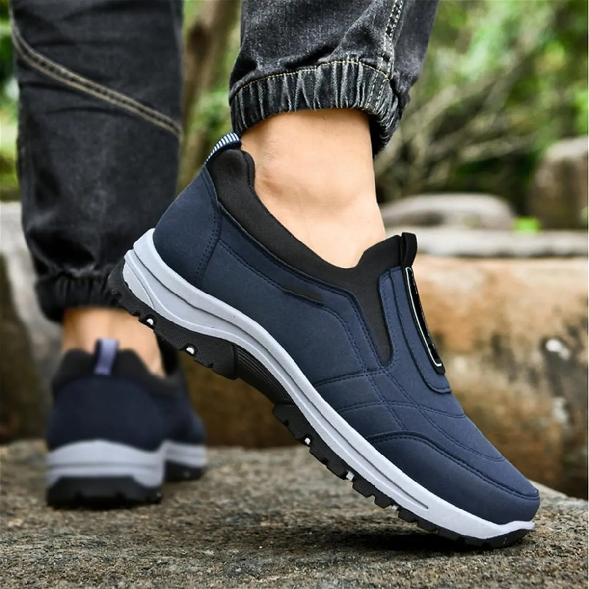 Dallader Men's Comfortable Waterproof Orthopedic Walking Shoes,Dallader Orthopedic Walking Shoes Hiking Shoes Mens