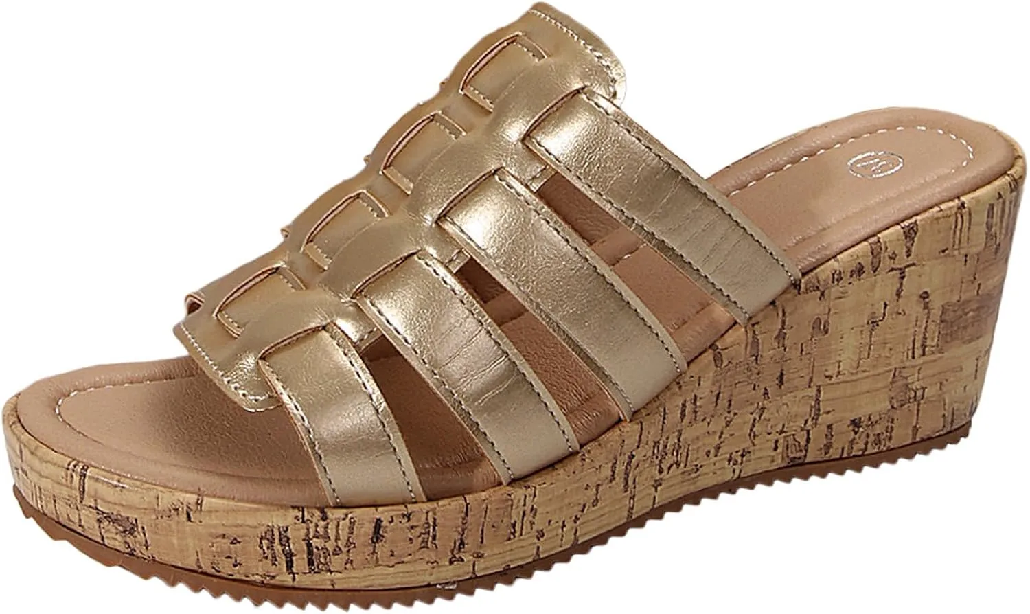 Fashion Wedge Sandals for Women Arch Support Slides Sandals Walking Shoes