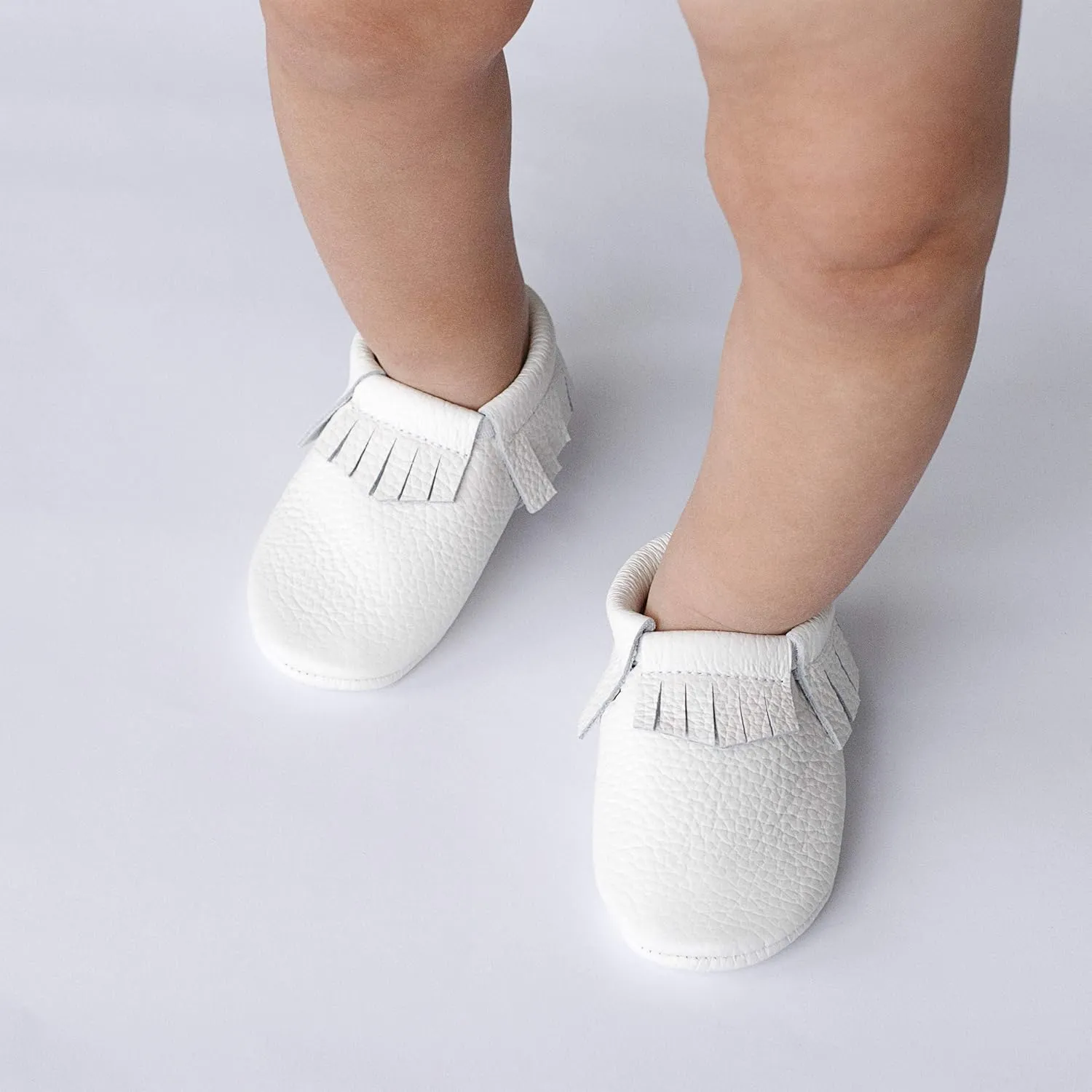 Fringe Baby Moccasins (Italian Leather) Baby Shoes, Soft Sole Baby Shoes, Newborns, Infants & Toddlers - Handmade Genuine Leather Baby Boy Shoes, Baby Girl Shoes