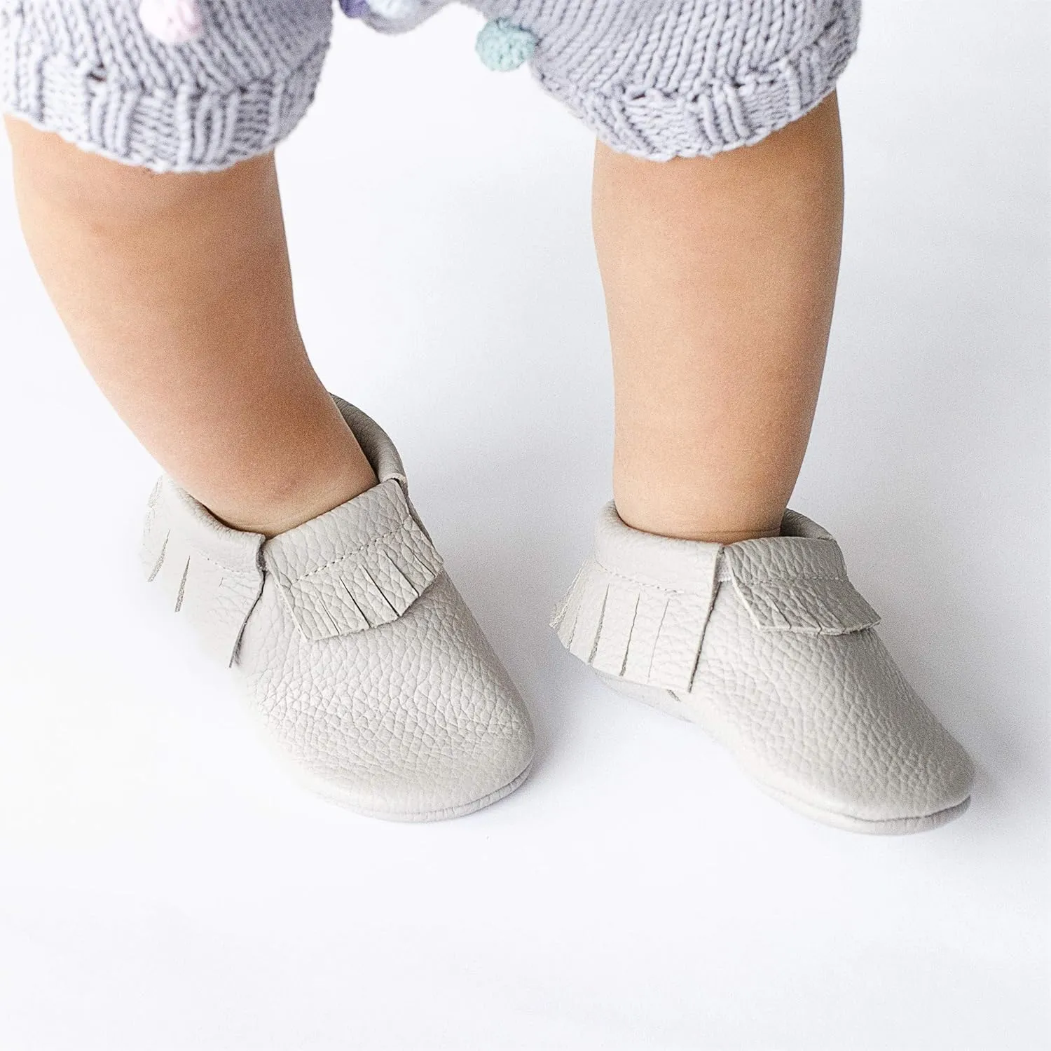 Fringe Baby Moccasins (Italian Leather) Baby Shoes, Soft Sole Baby Shoes, Newborns, Infants & Toddlers - Handmade Genuine Leather Baby Boy Shoes, Baby Girl Shoes