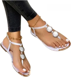Gibobby Sandals for Women Casual Summer Womens Sandals Flat Dressy Comfy Open Toe Sandals Ankle Strap Beach Sandals