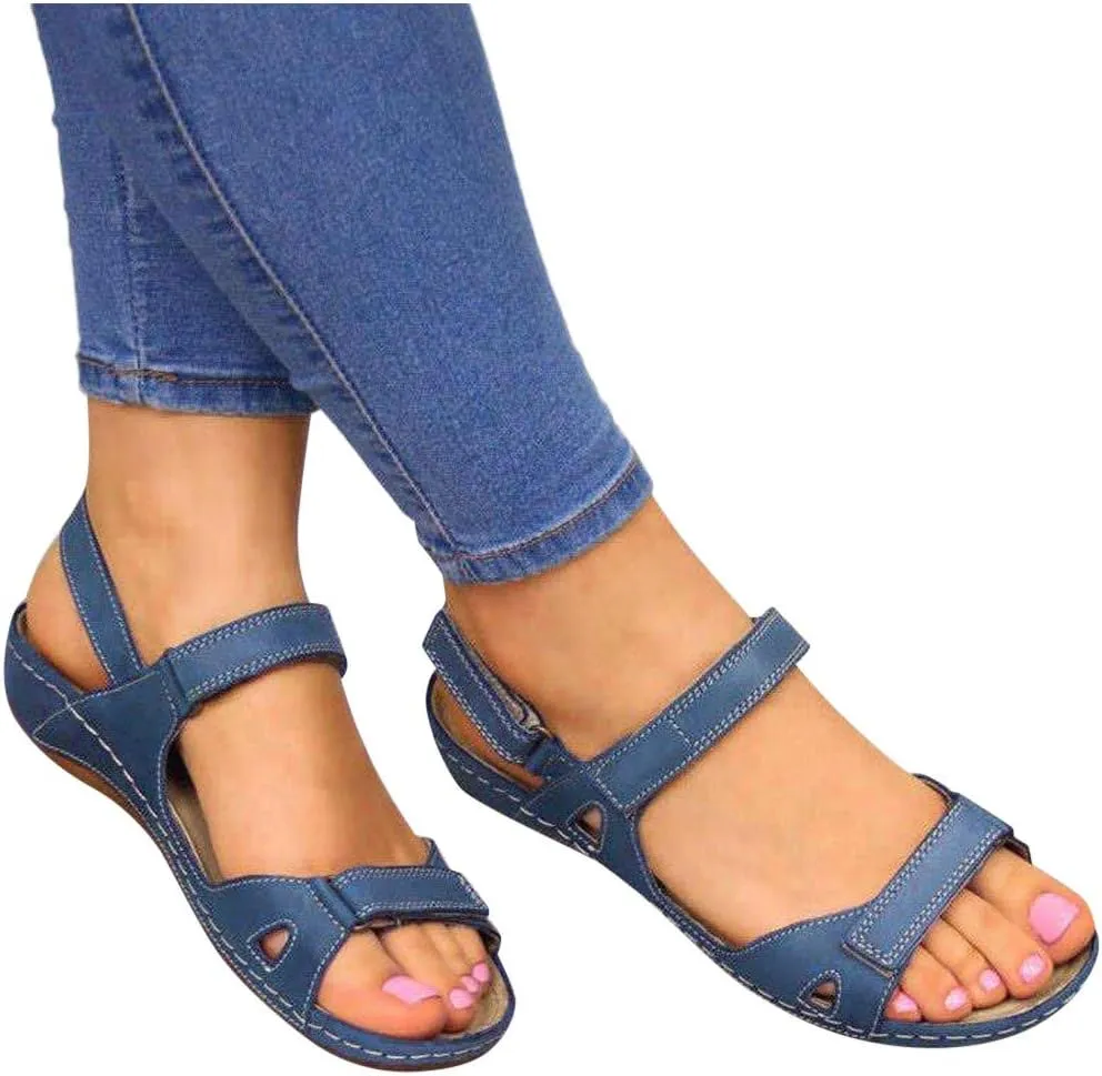 Gibobby Sandals for Women Wide Width,2019 Summer Comfy Platforms Sandals Shoes Beach Travel Shoe Casual Flip Flops Slippers