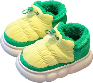 Girls Boys Snow Boots Slip Resistant Outdoor Warm Ankle Winter Shoes Toddler/Little Kid Cloud Bottom Non Slip Shoes