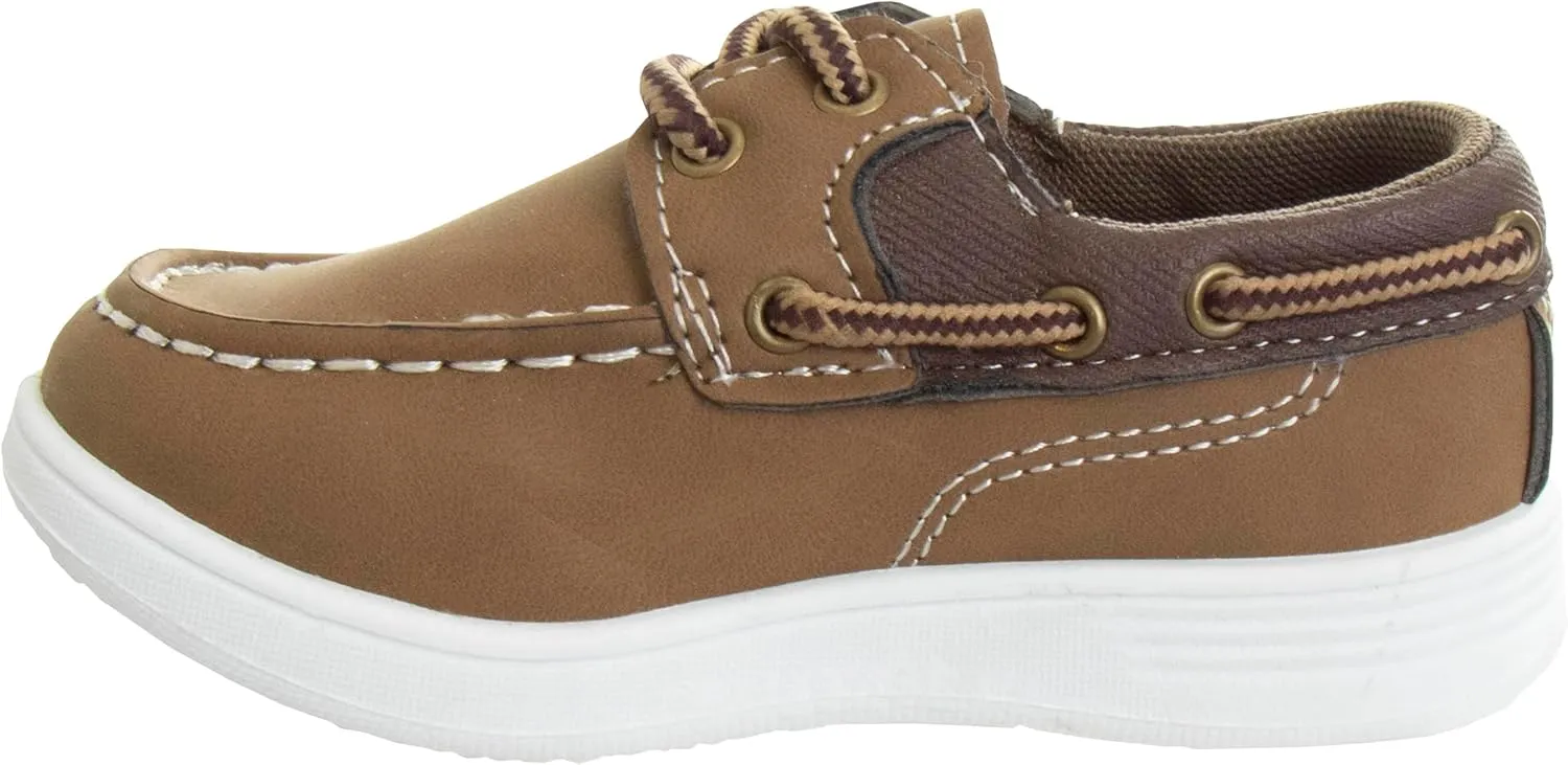 Josmo Kids Moccasin Loafers Boat Shoe for Boys Slipon Casual Dress Shoes (Sizes: 12-13 Little Kid / 1-4 Big Kid)