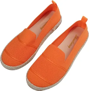 Ladies Slip on Loafer Shoes Womens Flats Dress Shoes Casual Comfortable Mesh Breathable Slip on Shoes Walking Sneakers