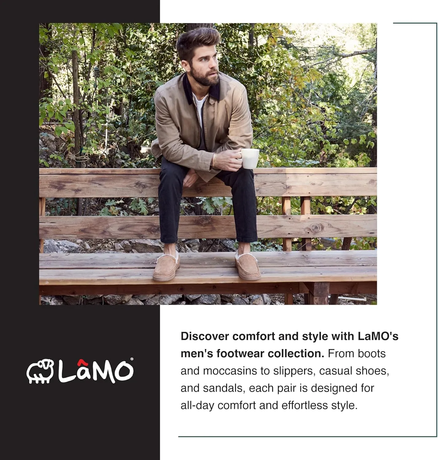 Lamo Men's Theo Moccasins for Men - Premium Suede Upper, Luxurious Faux Fur Lining, Ortholite Foam Footbed with Australian Sheepskin, TPR Outsole - The New Upgraded Men's Moc