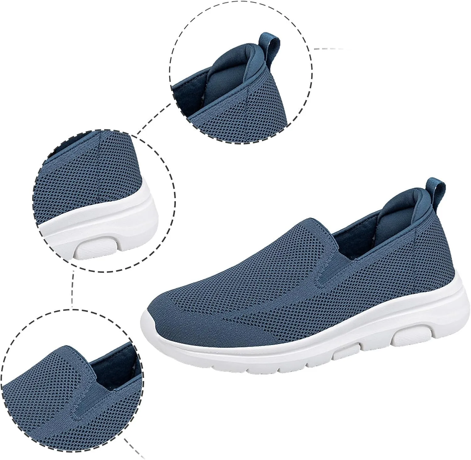 Lightweight Shoes Spring and New Mesh Non Slip Walking Shoes with Lightweight Elderly Soft Sole Casual Dad