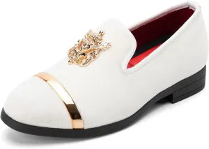 Meijiana Boy's Loafers Slip-On Dress Shoes Dress Formal Tuxedo Shoes
