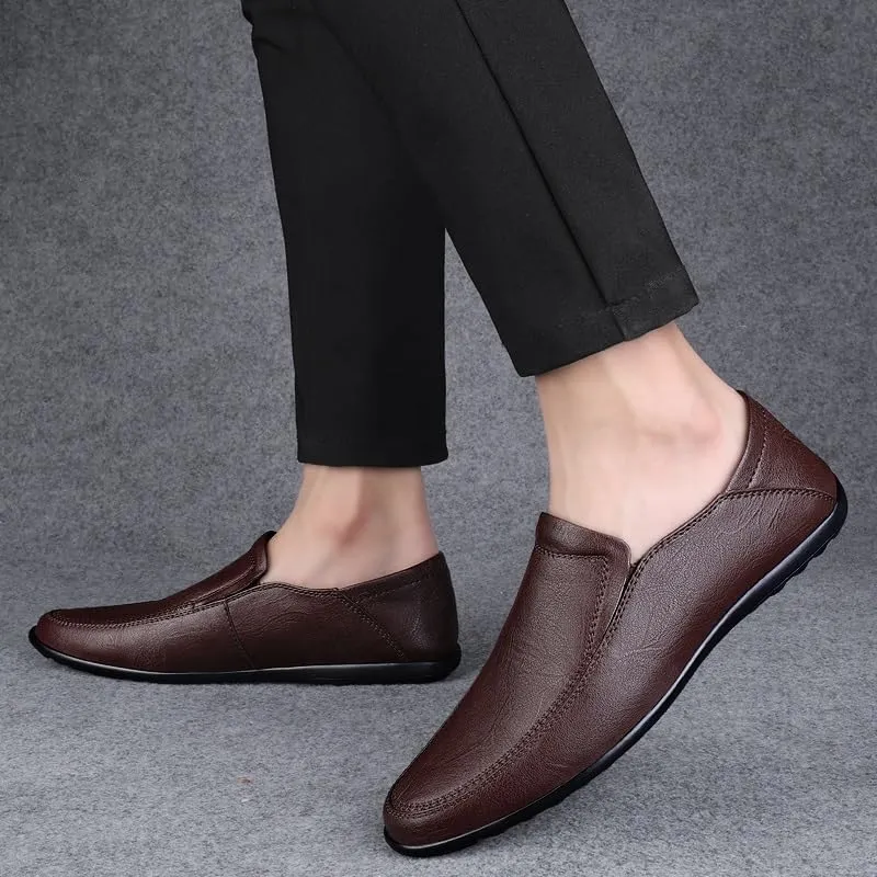 Men Business Dress Casual Fashion Elegant Formal Shoes Slip-on Evening Dress Loafers Party Tassel Leather Shoes Wedding Shoes