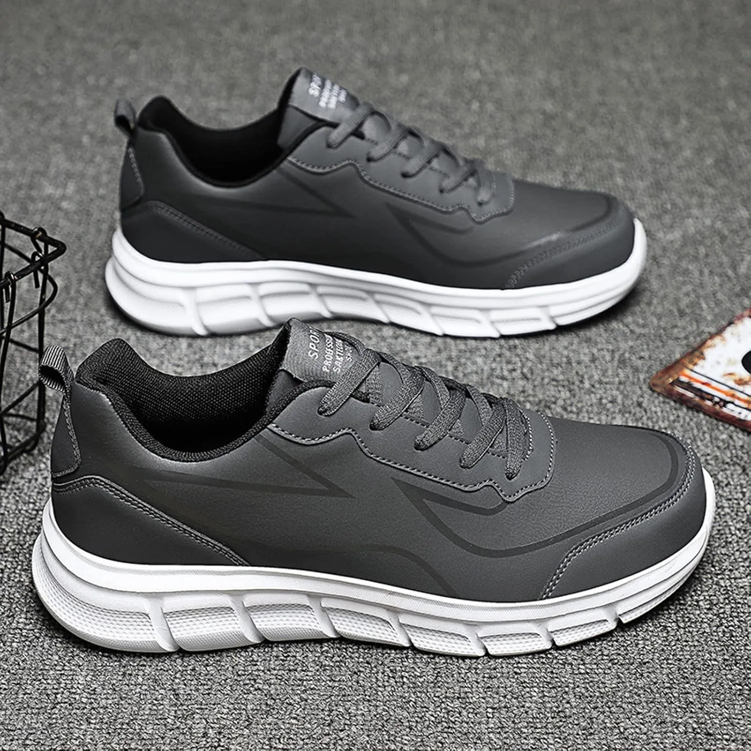Men's Arch Support Workout Shoes Casual Sneaker Mesh Breathable Walking Shoe Men's Lightweight Cushion Sneakers
