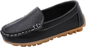 Men's Casual Dress Sneakers Toddler Little Kid Boys Girls Soft Slip On Loafers Dress Flat Shoes Boat Shoes Casual