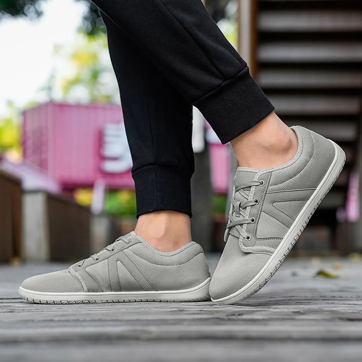 Men's Classic Casual Jogging Sneakers Lace Up Lightweight Breathable Fashion Sneaker Wide Walking Shoes for Men