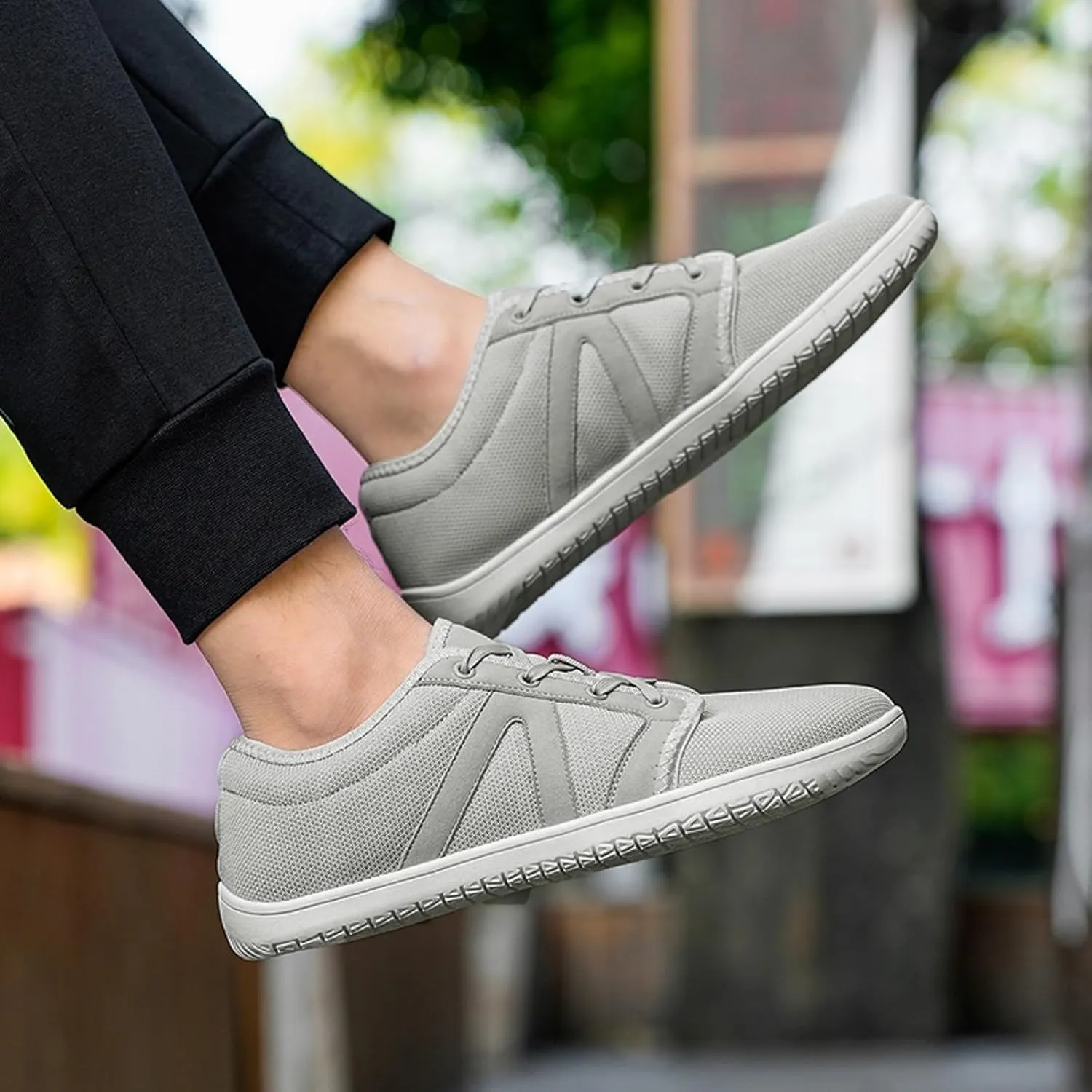 Men's Classic Casual Jogging Sneakers Lace Up Lightweight Breathable Fashion Sneaker Wide Walking Shoes for Men