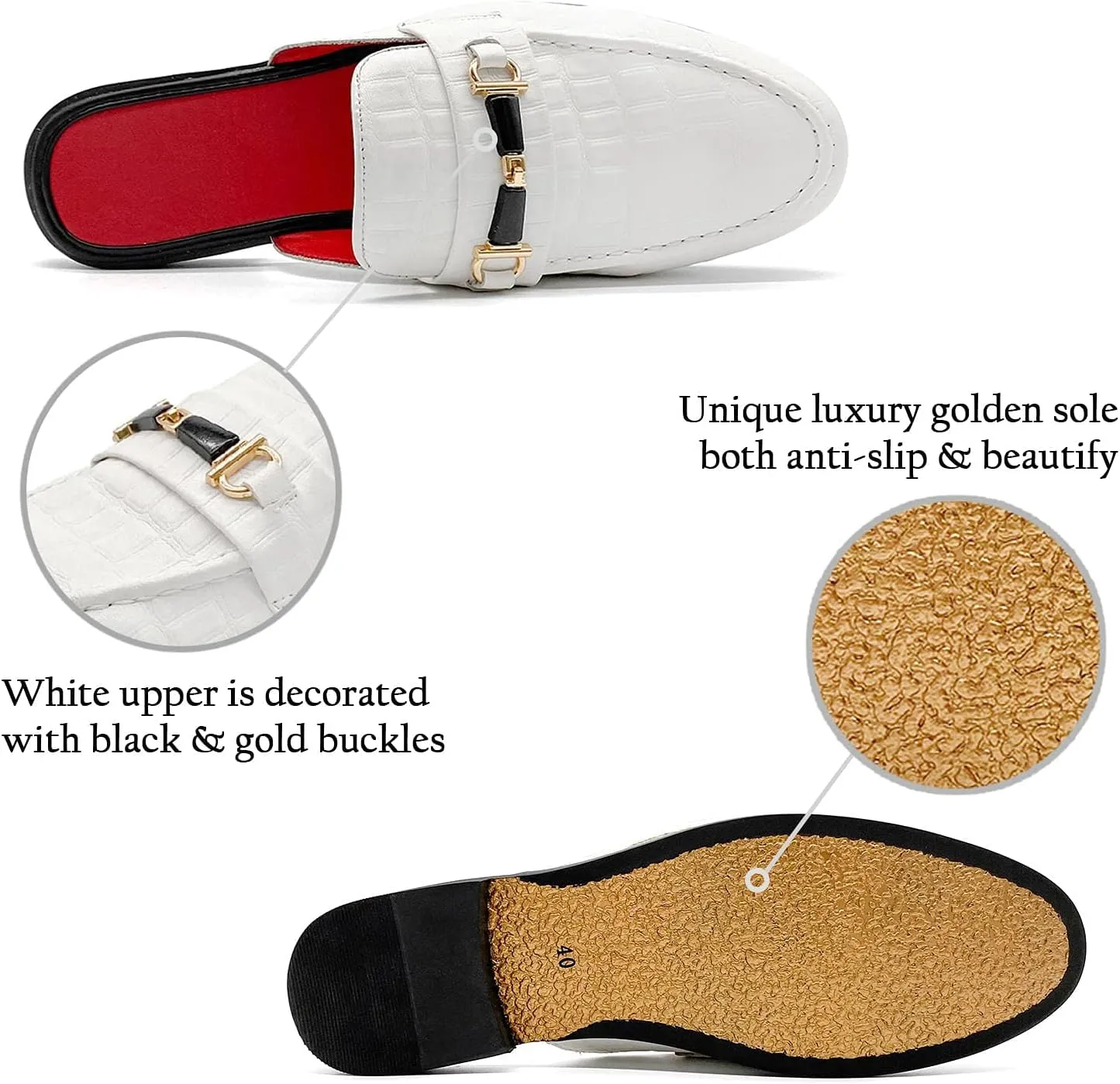 Men's Dress Mule Slippers Suede Slip-On Loafers Velvet Backless Sandals Size 7-13